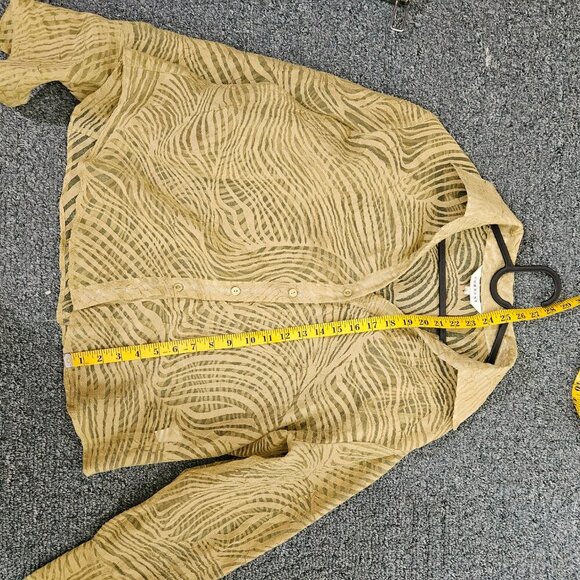 Vintage Brat Green Zebra Button Down - Picture 3 of 8